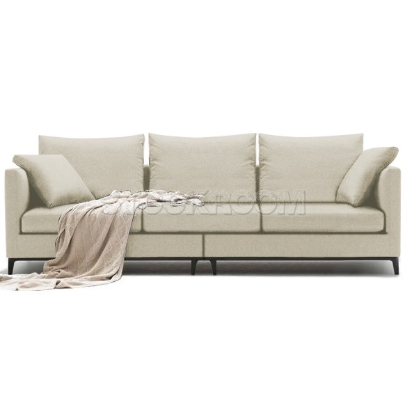 Juliett Fabric Feather Down Sofa - 3 Seater