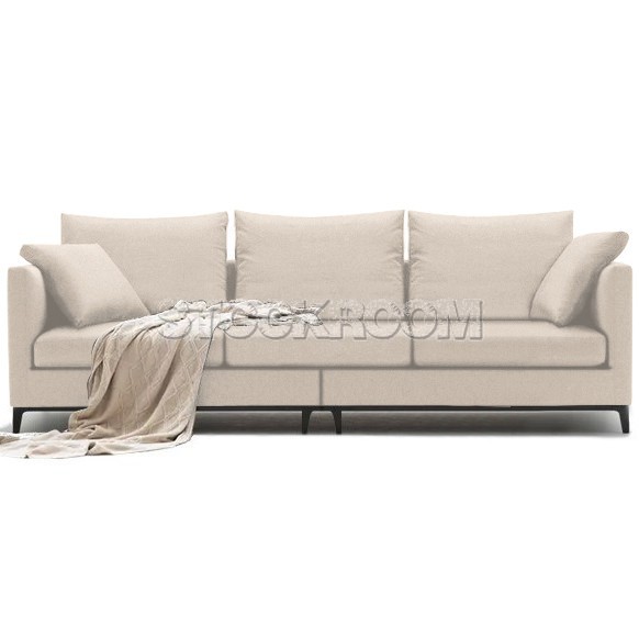 Juliett Leather Feather Down Sofa 3 seater