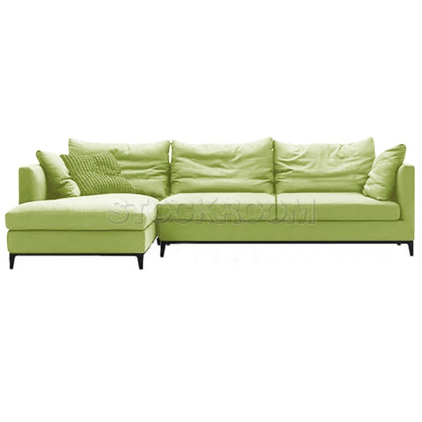 Juliett Fabric Feather Down Sofa - L shape / Sectional Sofa