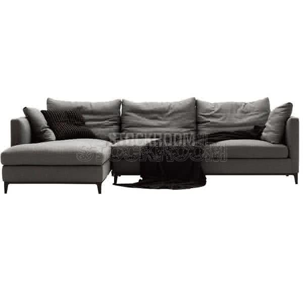 Juliett Fabric Feather Down Sofa - L shape / Sectional Sofa