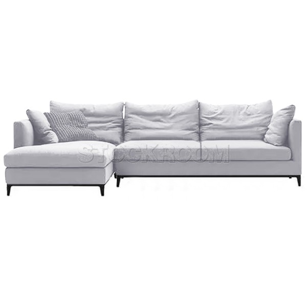 Juliett Fabric Feather Down Sofa - L shape / Sectional Sofa