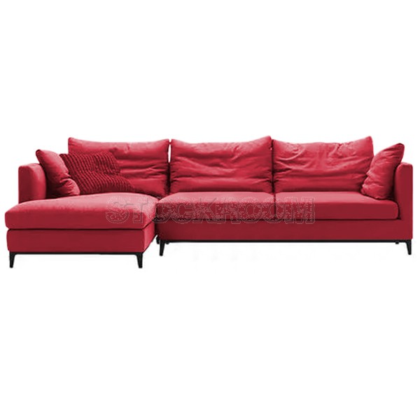 Juliett Fabric Feather Down Sofa - L shape / Sectional Sofa