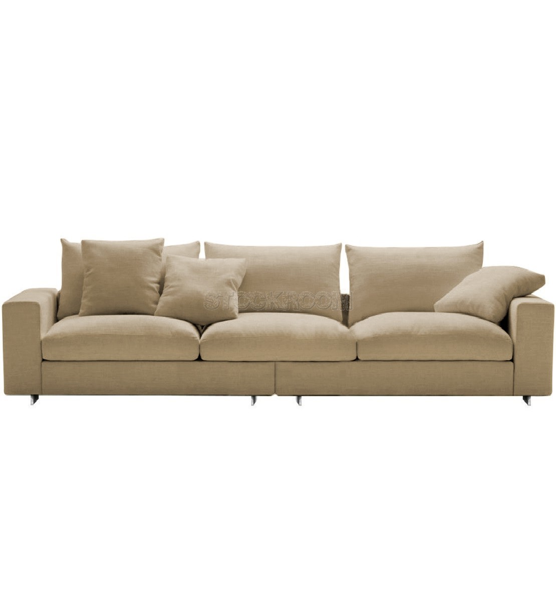 Kagan Fabric Feather Down Sofa - 3 seater