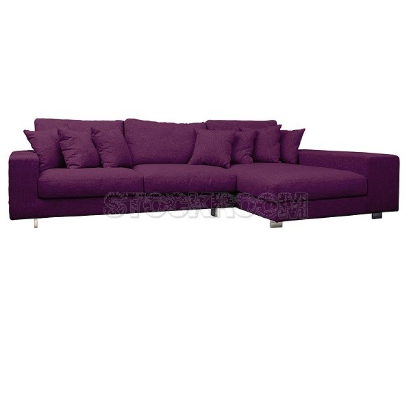 Kagan Fabric Feather Down Sofa - L Shape / Sectional Sofa