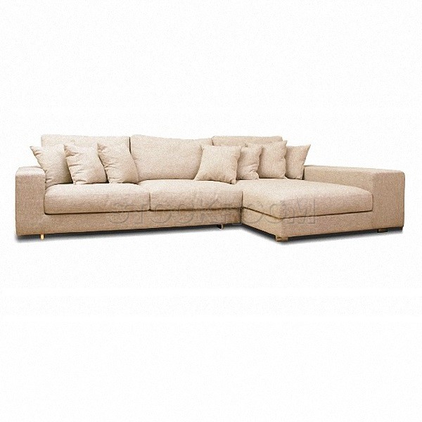 Kagan Fabric Feather Down Sofa - L Shape / Sectional Sofa