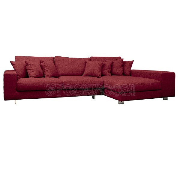 Kagan Fabric Feather Down Sofa - L Shape / Sectional Sofa