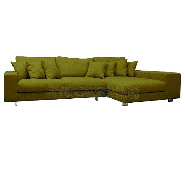 Kagan Fabric Feather Down Sofa - L Shape / Sectional Sofa