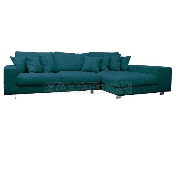 Kagan Fabric Feather Down Sofa - L Shape / Sectional Sofa