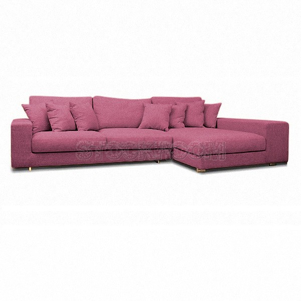 Kagan Fabric Feather Down Sofa - L Shape / Sectional Sofa