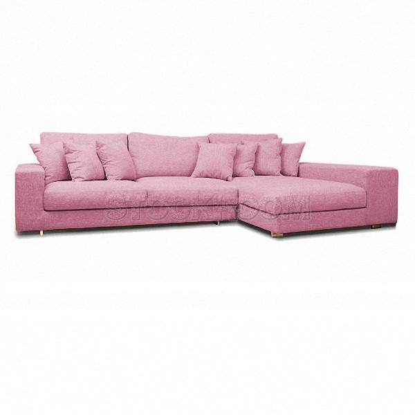 Kagan Fabric Feather Down Sofa - L Shape / Sectional Sofa