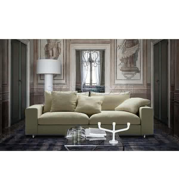 Kagan Fabric Feather Down Sofa - 2 seater