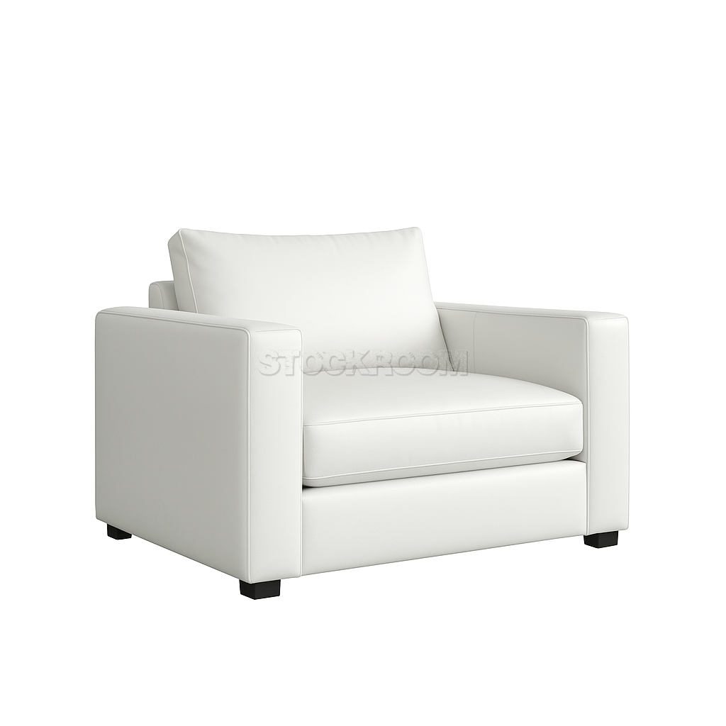 Kagan Leather Feather Down Armchair
