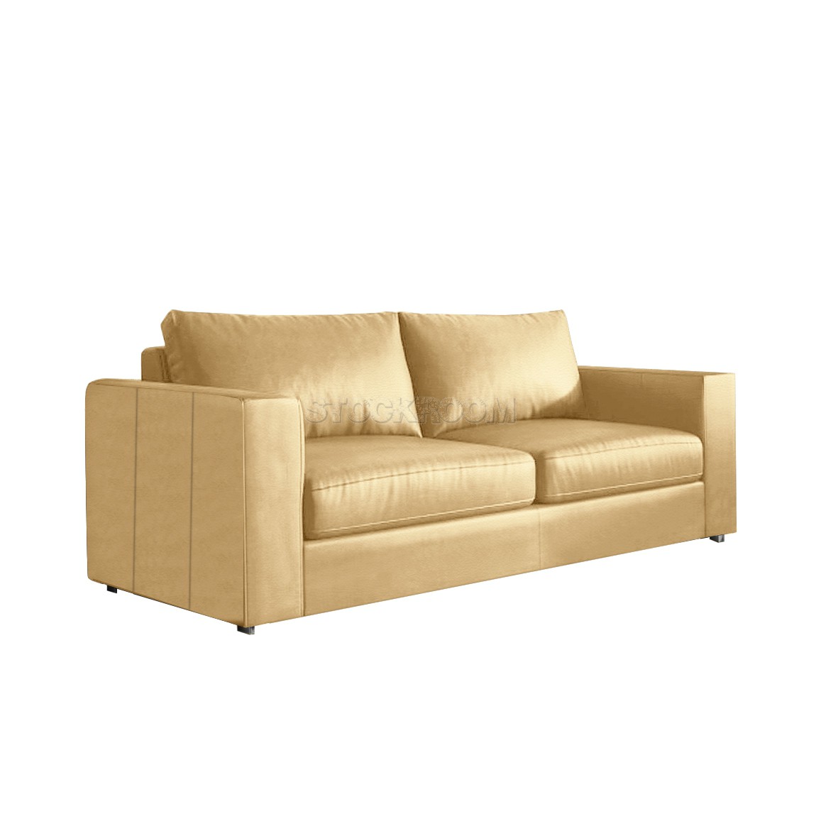 Kagan Leather Feather Down Sofa - 2 seater