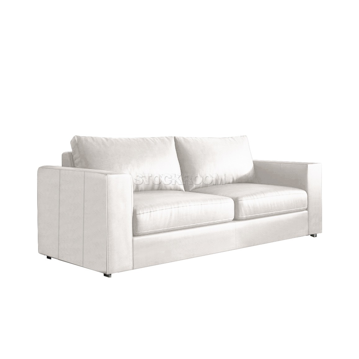 Kagan Leather Feather Down Sofa - 2 seater