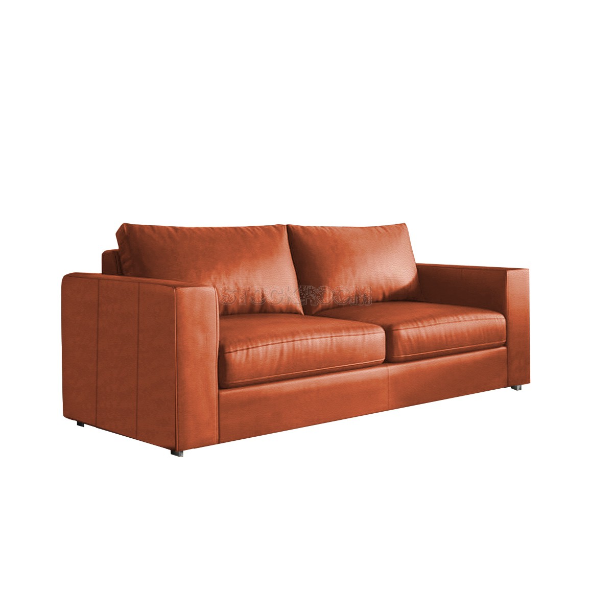 Kagan Leather Feather Down Sofa - 2 seater