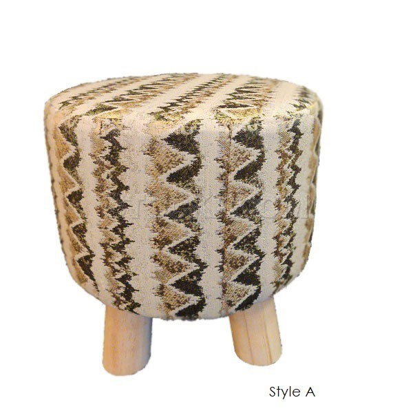 Kalana Pattern Round Stool