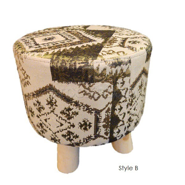 Kalana Pattern Round Stool