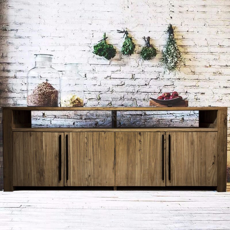 Kana Solid Elm Wood Sideboard