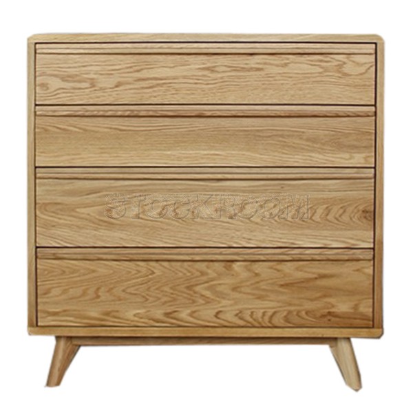 Kayser 4 drawers Solid Oak Wood Chest