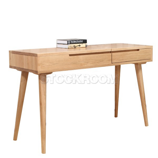 Kazuri Solid Oak Wood Desk / Dressing Table