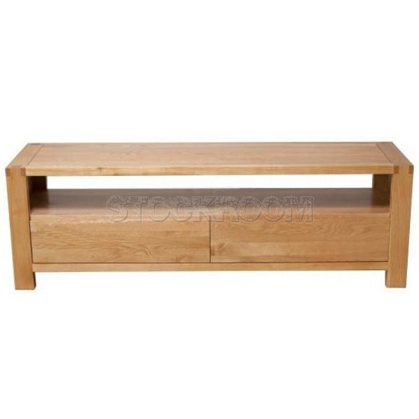 Kellett Solid Oak Wood TV Cabinet