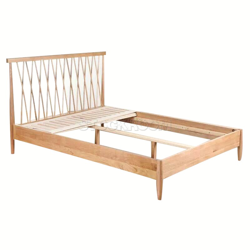 Kenton Solid Oak Wood Bed Frame