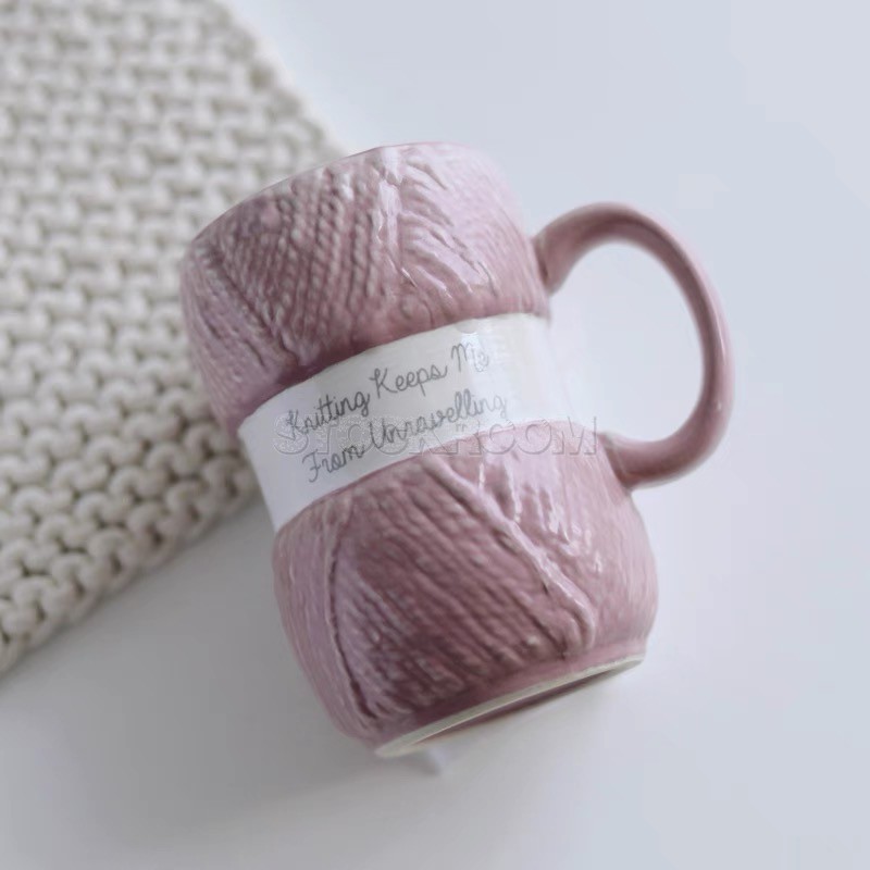 Knit Style Decorative Cup