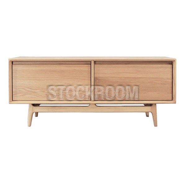 Kristen Solid Oak Wood TV Cabinet - 120CM