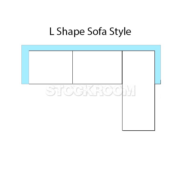 Edric Fabric Feather Down Sofa - - L Shape / Sectional Sofa