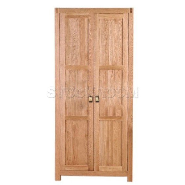 Laverne Solid Oak Wood Wardrobe