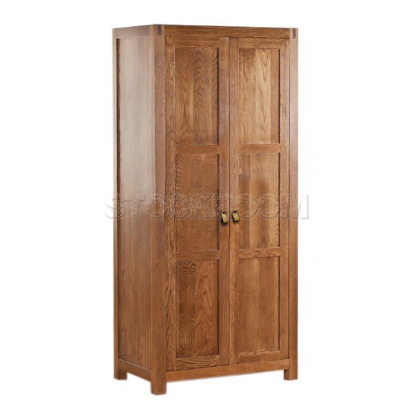 Laverne Solid Oak Wood Wardrobe