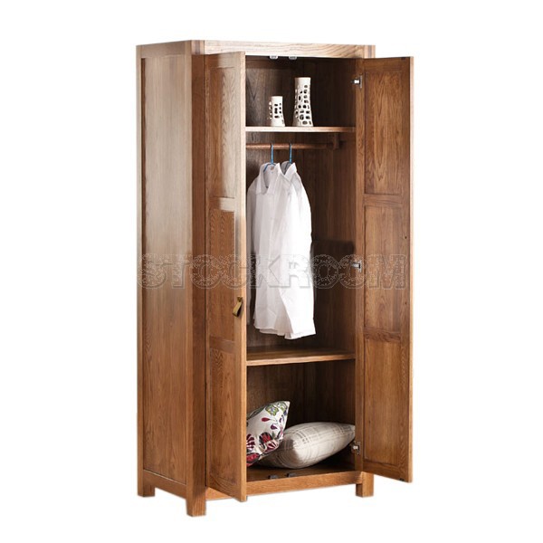 Laverne Solid Oak Wood Wardrobe