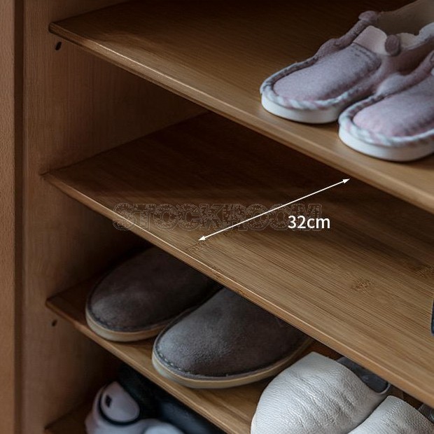Lawson Rattan Shoe Cabinet 