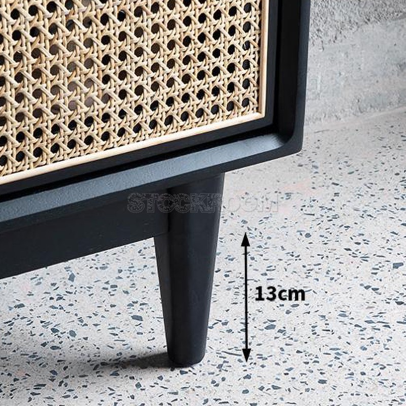 Lawson Rattan Shoe Cabinet 