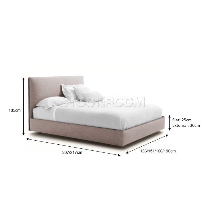 Layla Fabric Upholstered Bed Frame