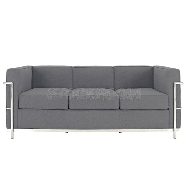 LC2 Petit Confort Style Sofa - 3 Seater