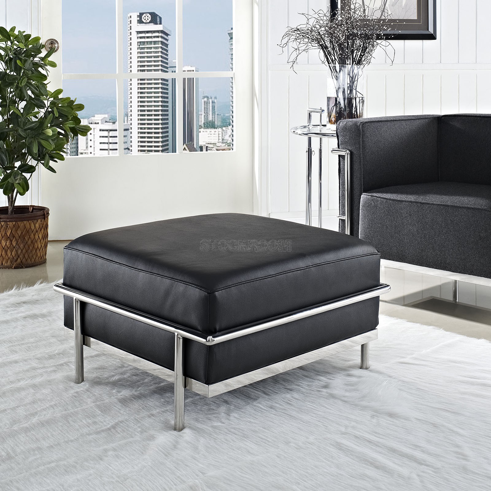 LC3 Style Ottoman / Stool