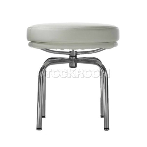 Le Corbusier LC8 Style Swivel Stool / Ottoman