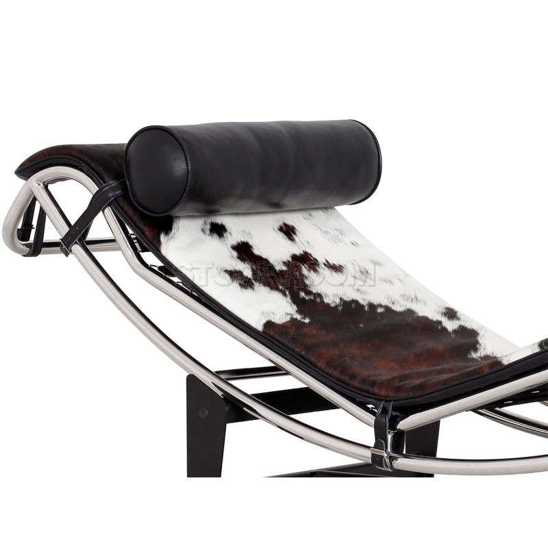 LE CORBUSIER LC4 STYLE CHAISE LOUNGE - COWHIDE