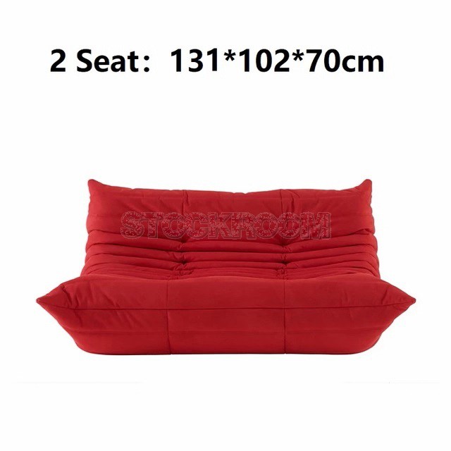 Lennox Caterpillar Style Velvet L Shape Sofa
