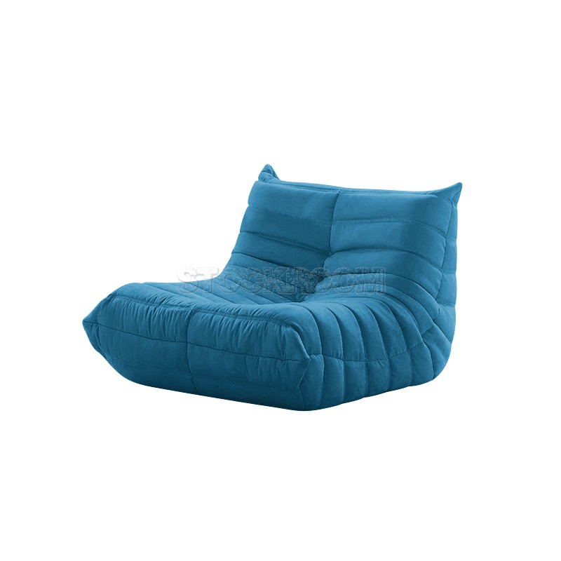 Lennox Caterpillar Style Velvet Armchair