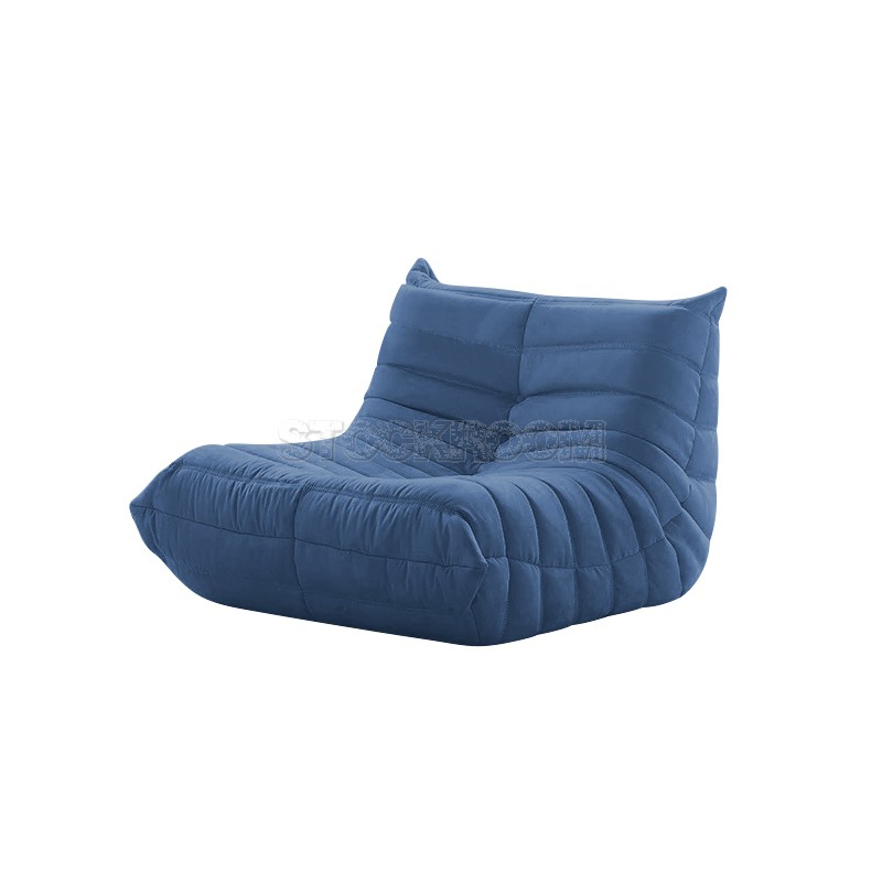 Lennox Caterpillar Style Velvet Armchair