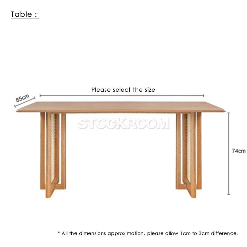 Lennox Solid Wood Dining Table