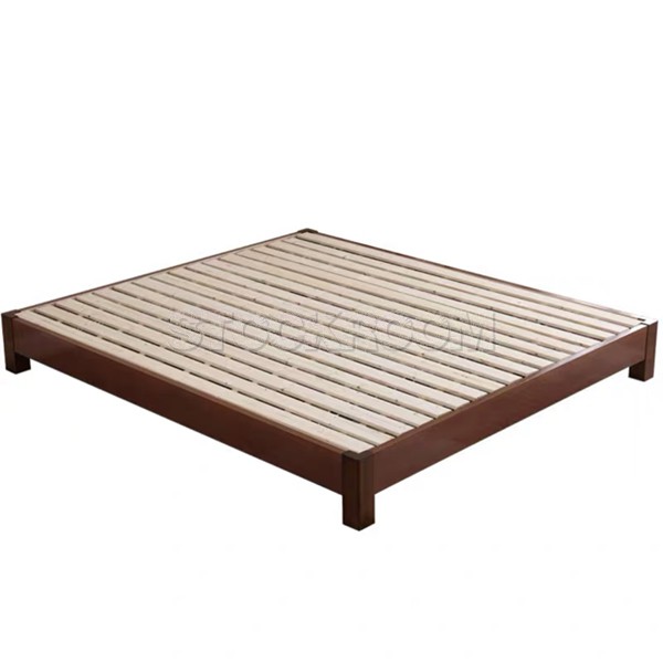 Lenova Contemporary Solid Wood Bed Frame