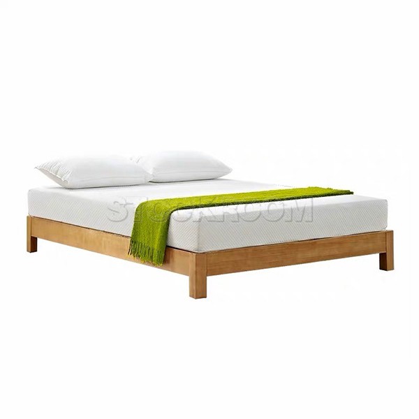 Lenova Contemporary Solid Wood Bed Frame