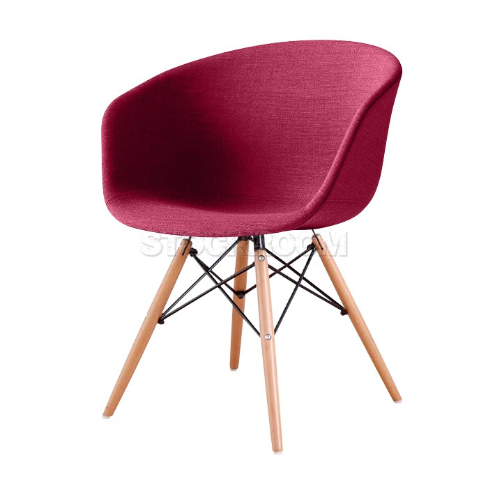 Leona Dining Armchair - Full Fabric Dining Chair