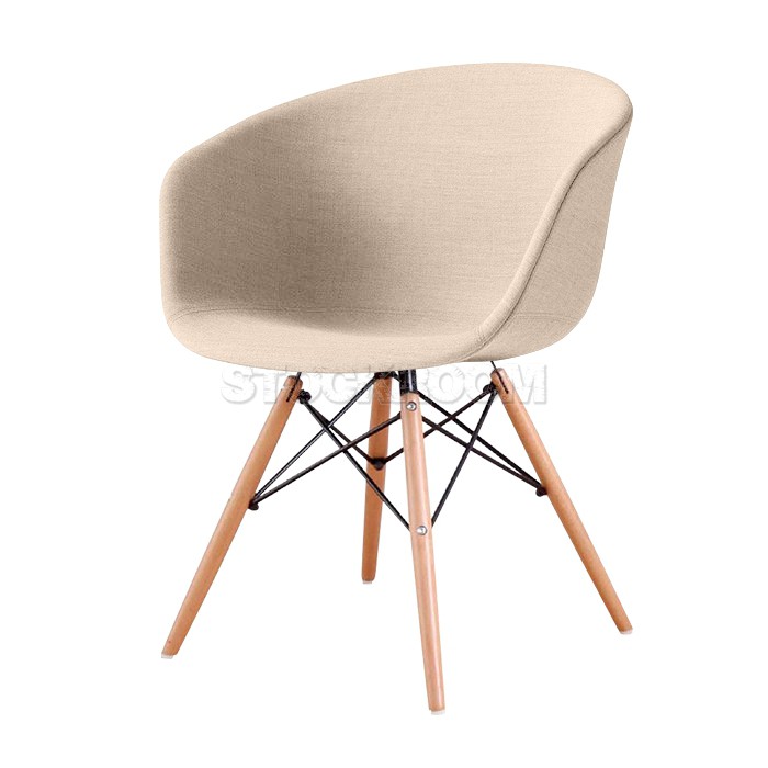 Leona Dining Armchair - Full Fabric Dining Chair