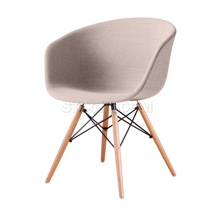 Leona Dining Armchair - Full Fabric Dining Chair