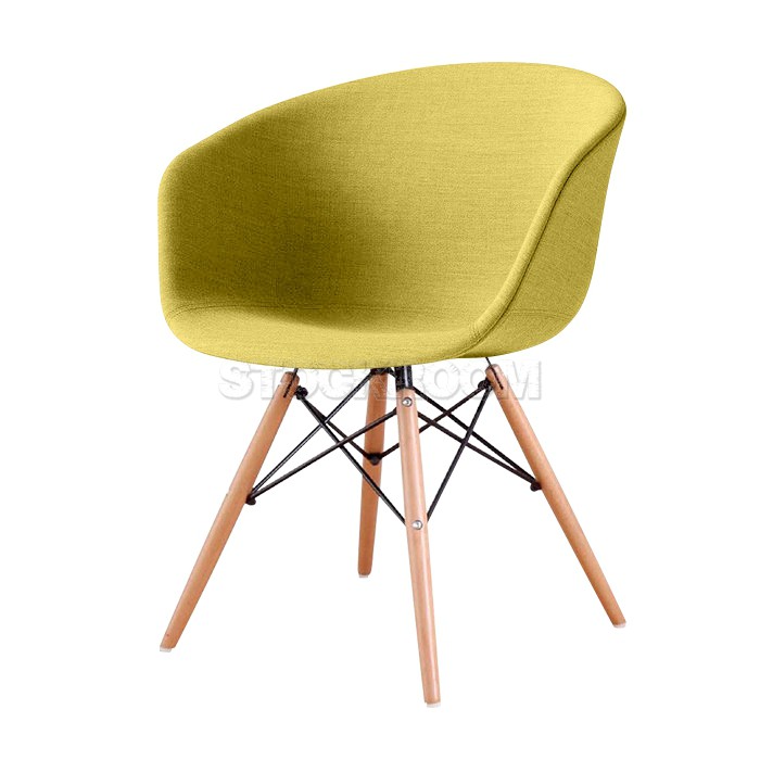 Leona Dining Armchair - Full Fabric Dining Chair