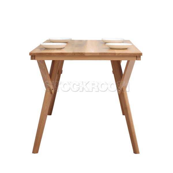 Levina Solid Oak Wood Dining Table